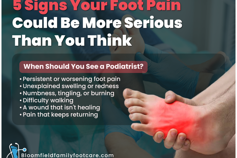 Sign that foot pain could be serious