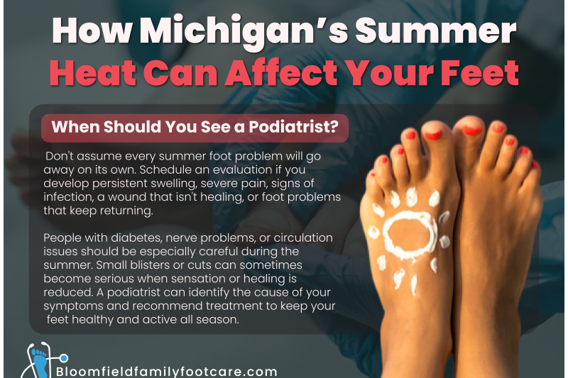 summer heat how can it affect your feet